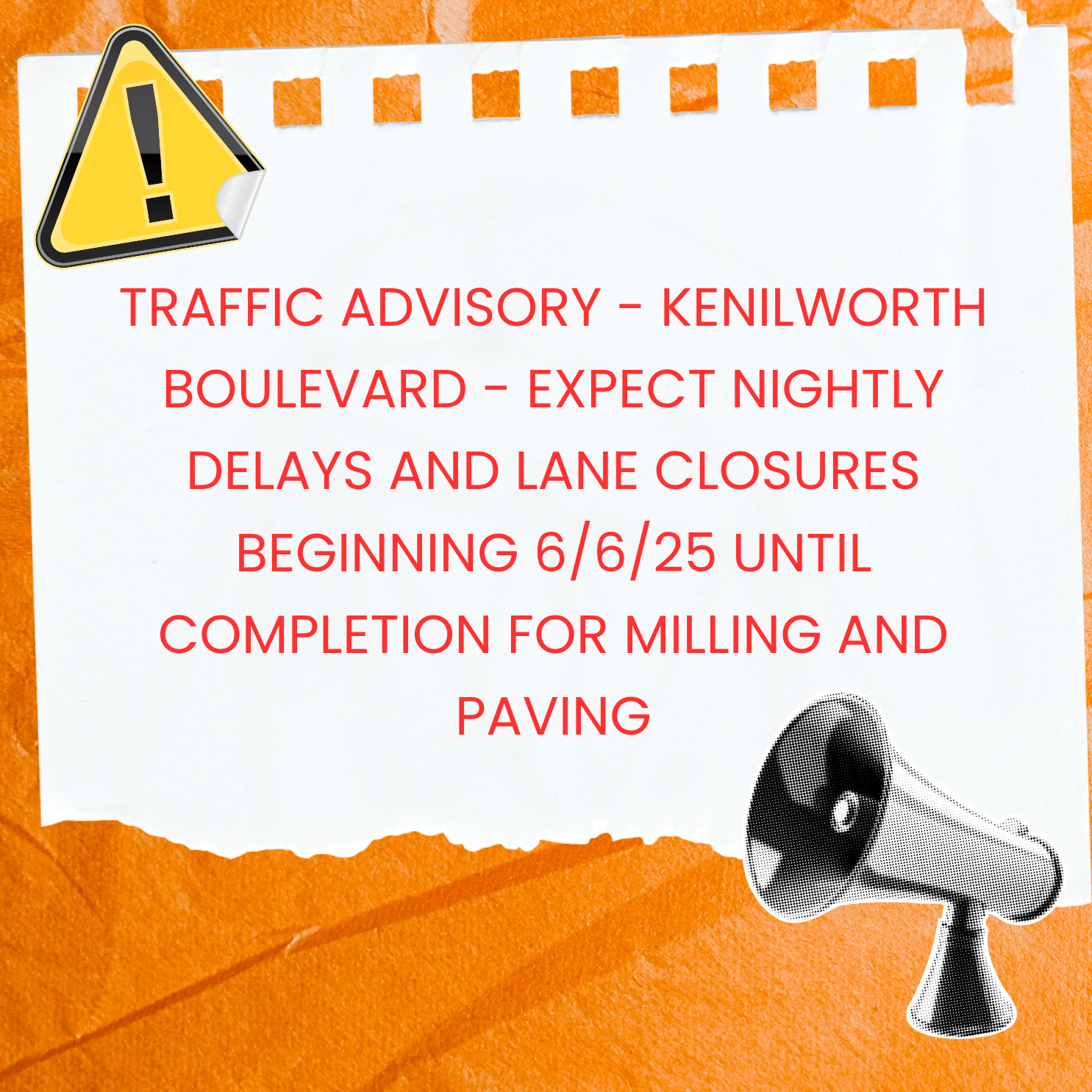 June 2025 Traffic Advisory Boulevard